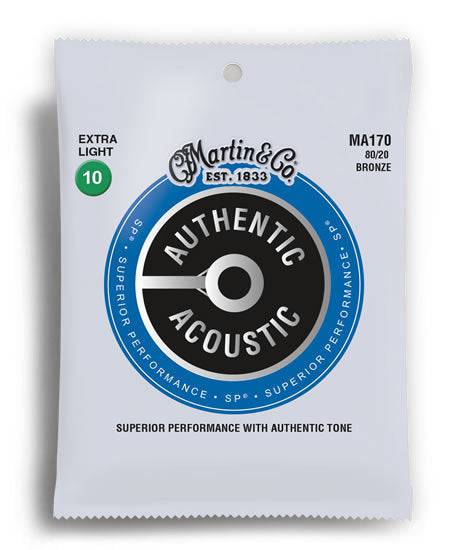 MARTIN MA170 SP 80/20 AUTHENTIC ACOUSTIC STRINGS - 10-47 - Joondalup Music Centre