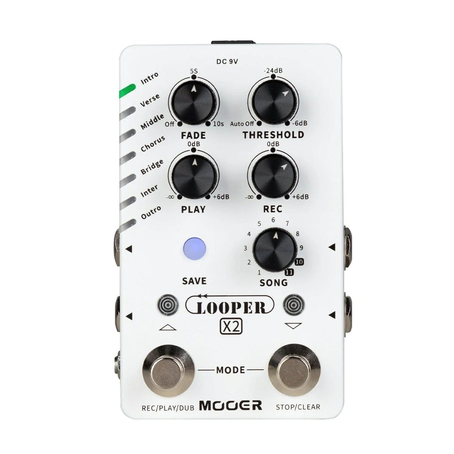 MOOER LOOPER X2 STEREO LOOPER PEDAL - Joondalup Music Centre