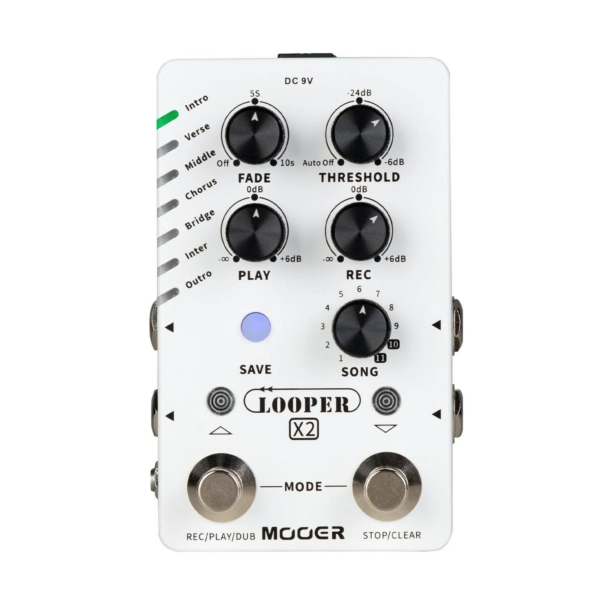 MOOER LOOPER X2 STEREO LOOPER PEDAL - Joondalup Music Centre