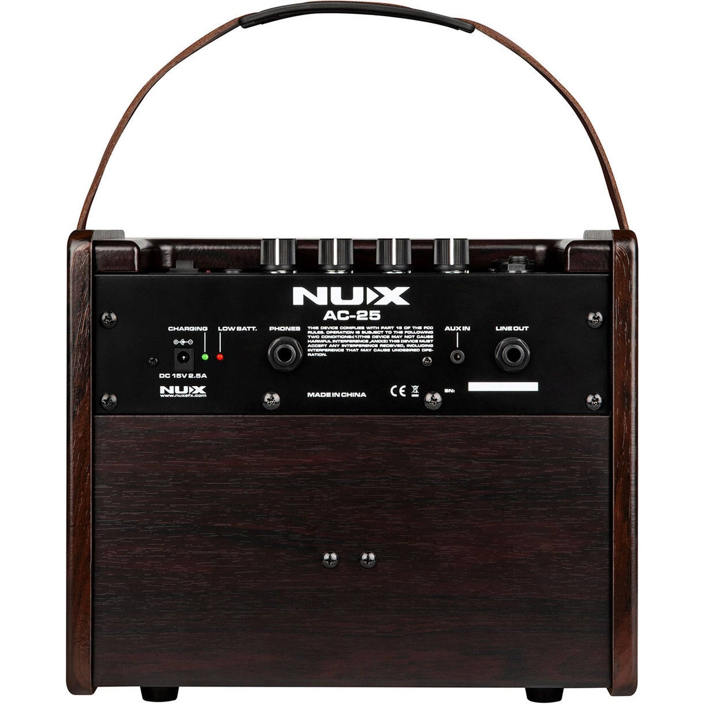 NU-X AC25 Stageman 2-Channel, 25W Battery Operated Acoustic Amplifier - Joondalup Music Centre