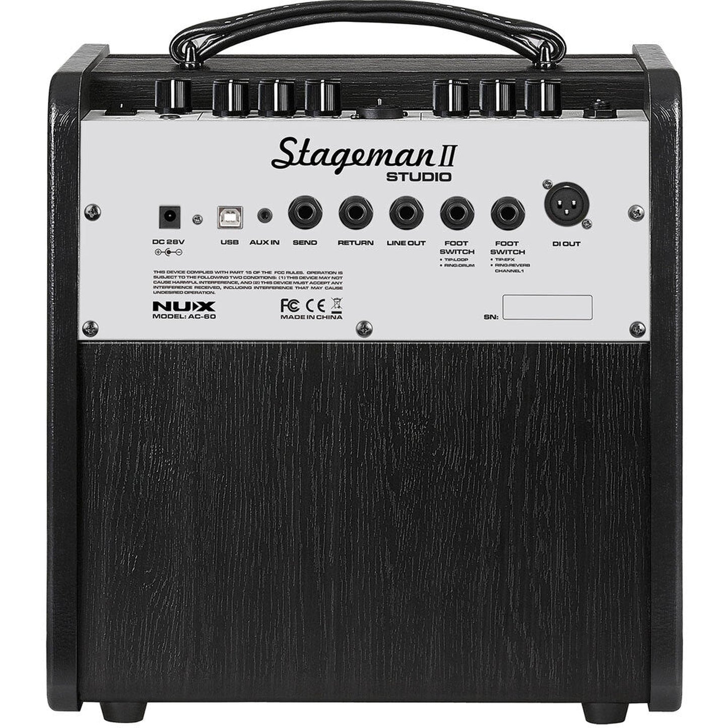 NU-X Stageman II Studio - 60W Acoustic Guitar Amplifier With Digital FX - Joondalup Music Centre