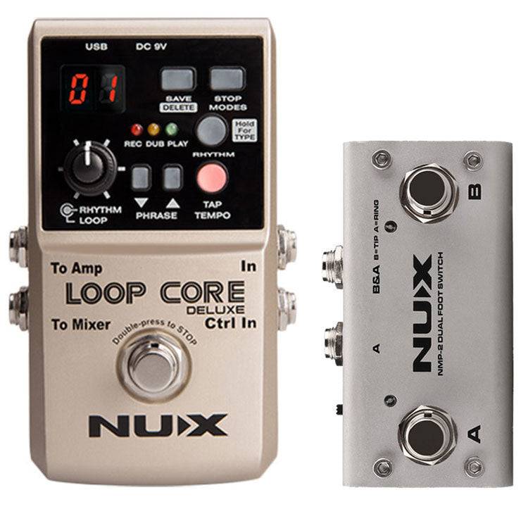 NU-X CORE STOMPBOX SERIES LOOP CORE DELUXE LOOP PEDAL W/ DUAL FOOTSWITCH - Joondalup Music Centre