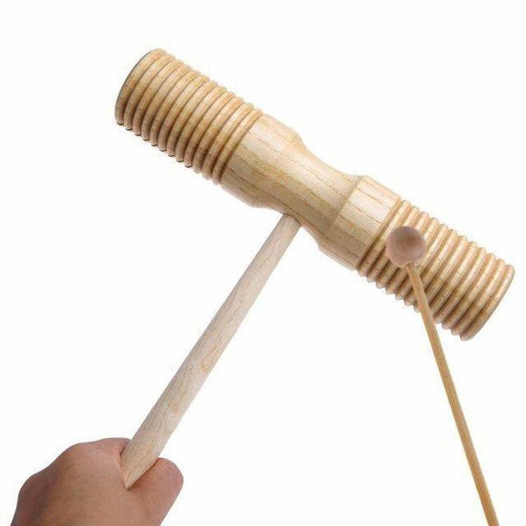 Percussion Plus 2-Tone Wooden Agogo with Beater - Joondalup Music Centre
