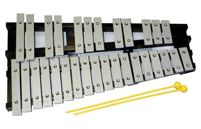 Percussion Plus 30-Note Glockenspiel With Black Wood Folding Frame & Bag - Joondalup Music Centre