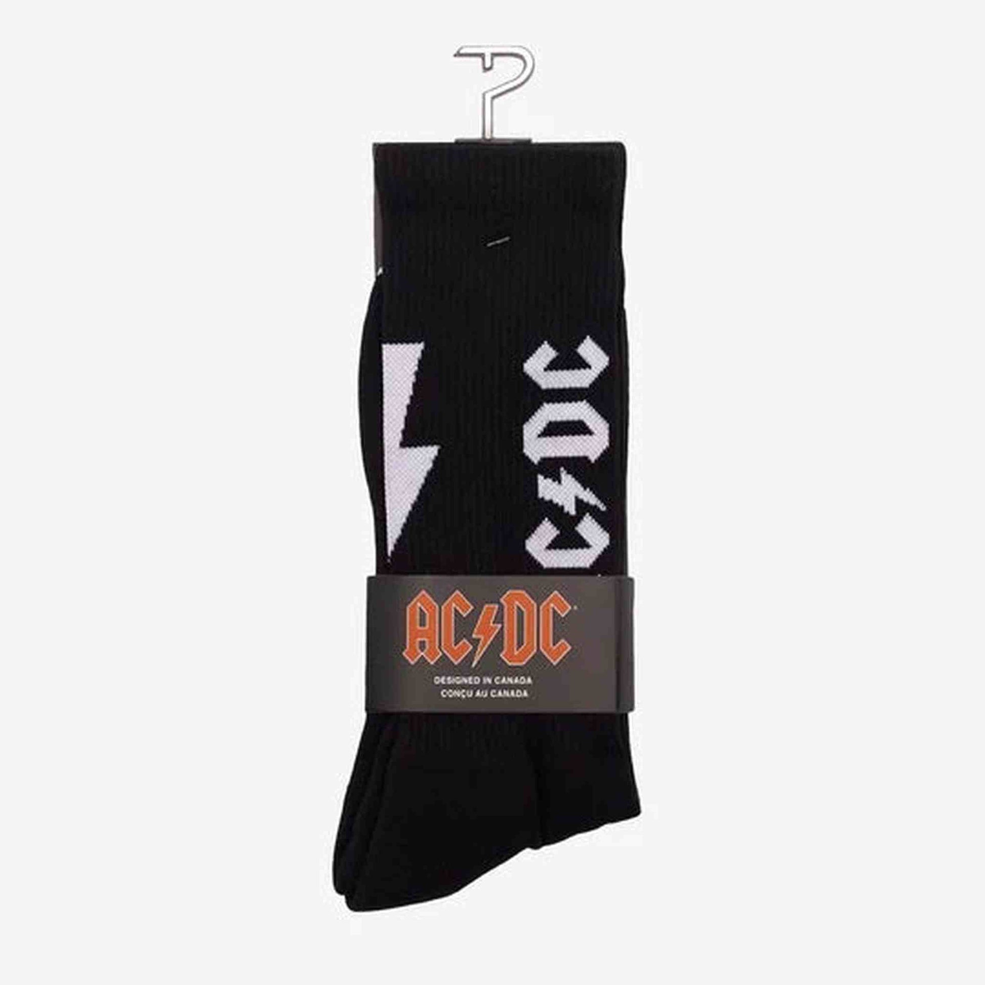 AD/DC Socks - Lightening Strikes - Large - Black - Joondalup Music Centre