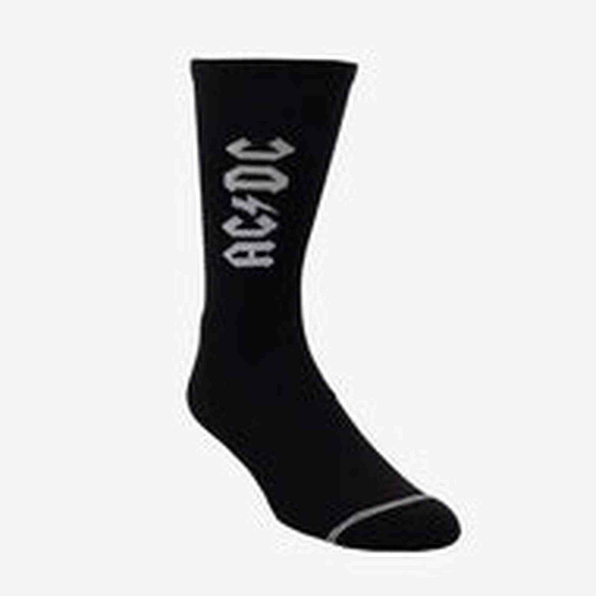 AD/DC Socks - Lightening Strikes - Large - Black - Joondalup Music Centre