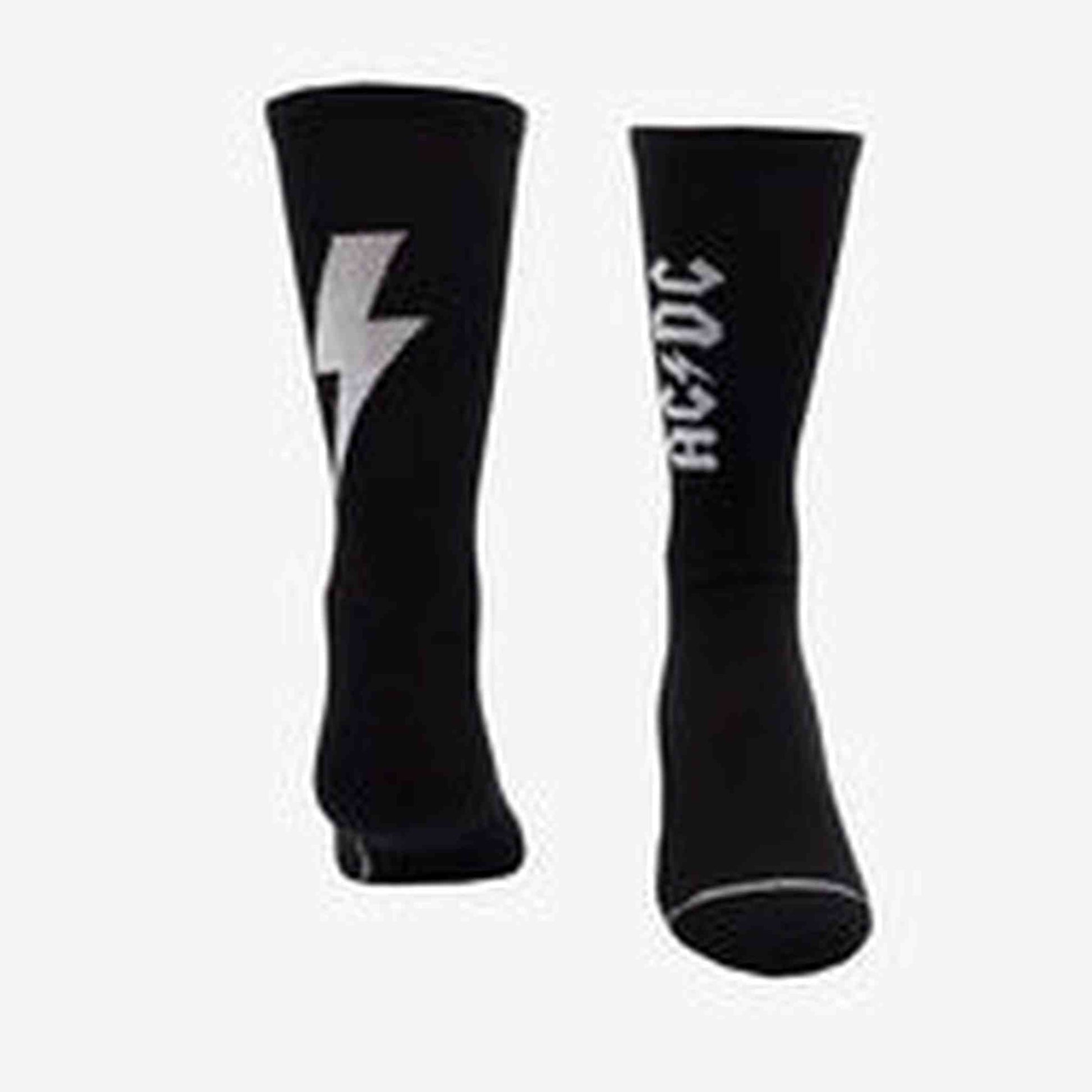 AD/DC Socks - Lightening Strikes - Large - Black - Joondalup Music Centre