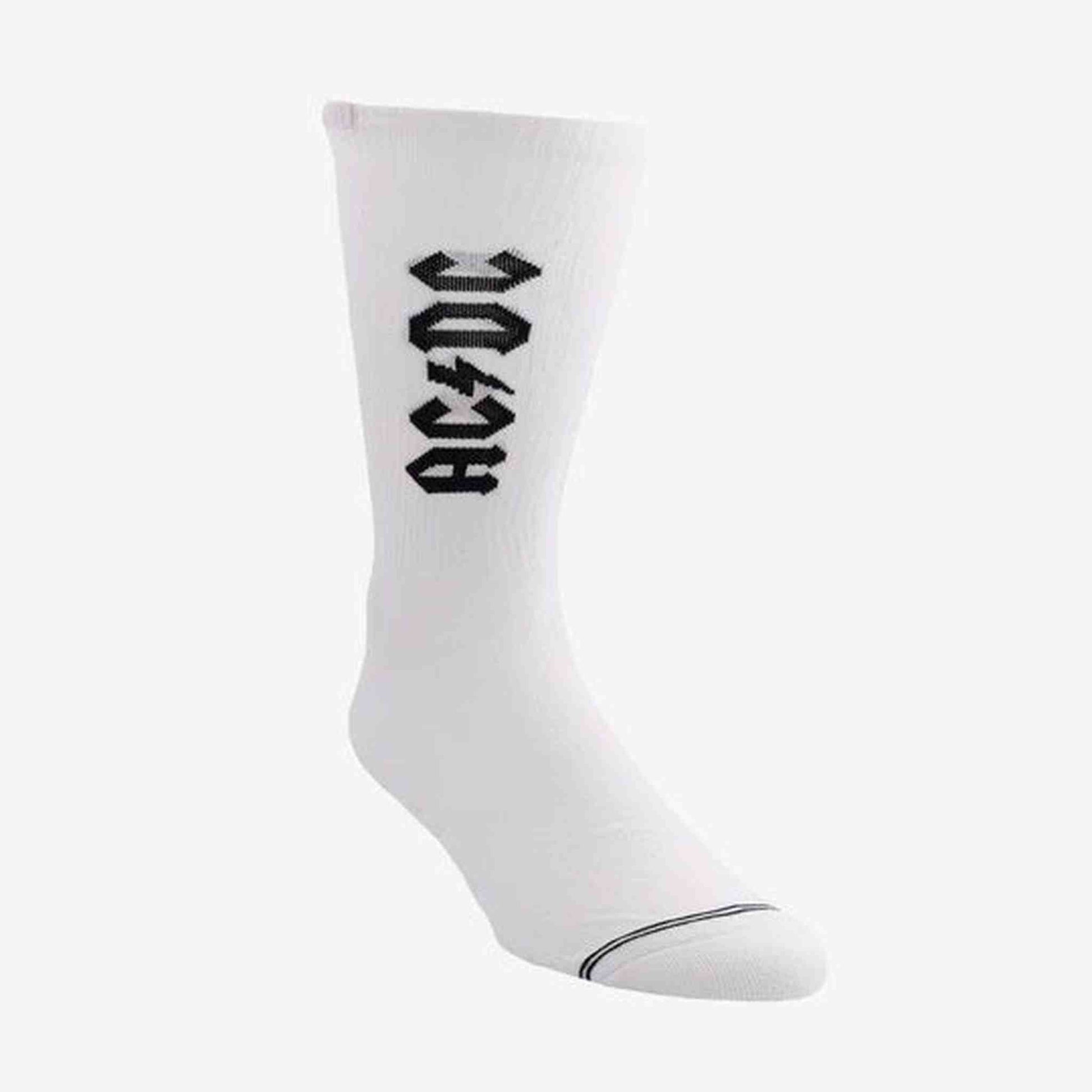 AD/DC Socks - Lightening Strikes - Large - White - Joondalup Music Centre