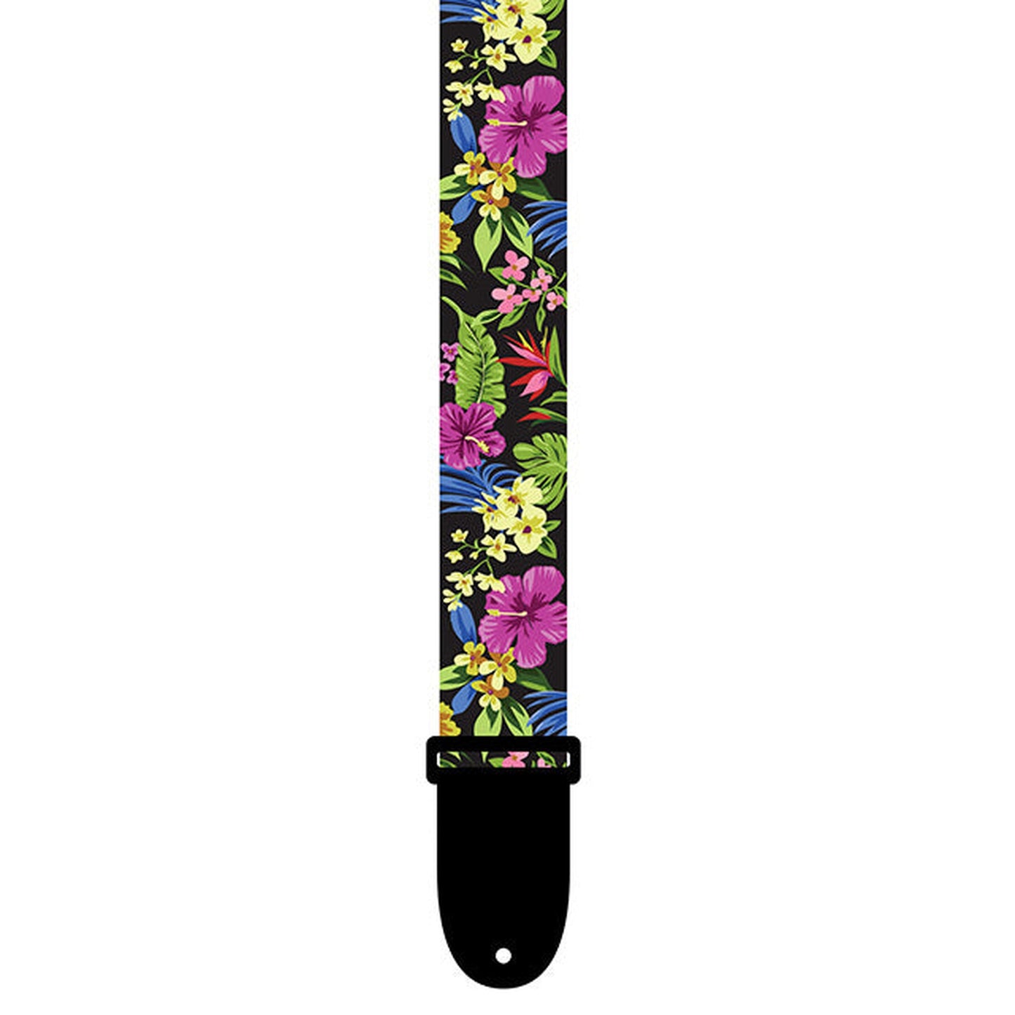 Perris Multi-Coloured Luau Floral Design Ukulele Strap - Joondalup Music Centre