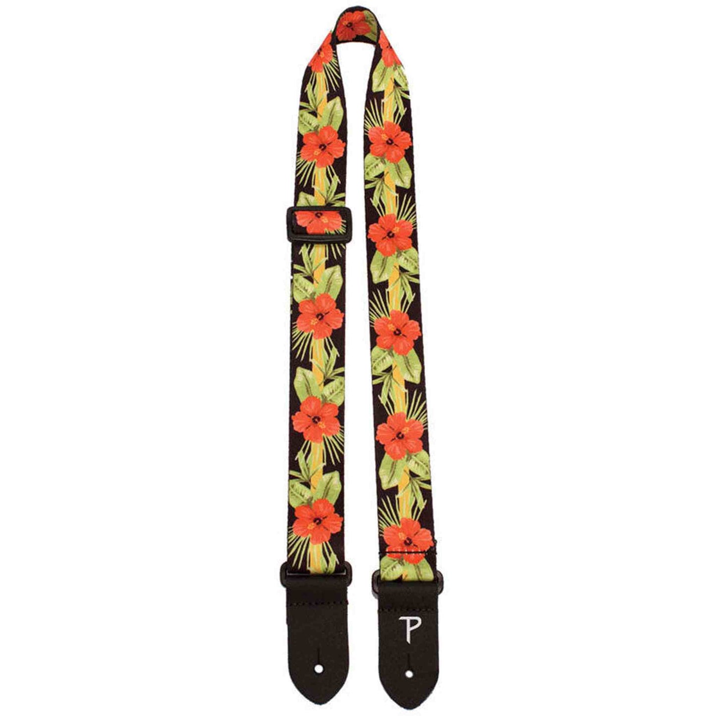 Perris Orange Luau Floral Design Ukulele Strap - Joondalup Music Centre