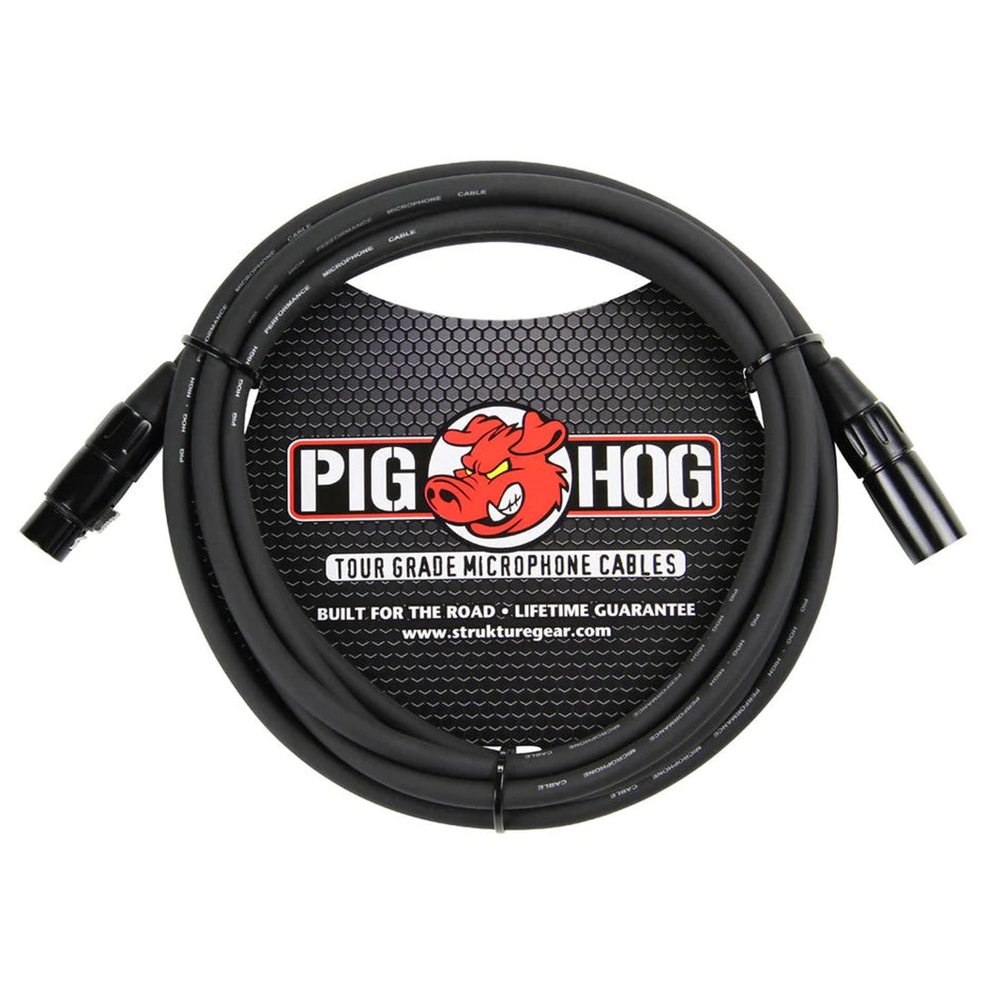 Pig Hog XLR Microphone Cable 3m - Black - Joondalup Music Centre