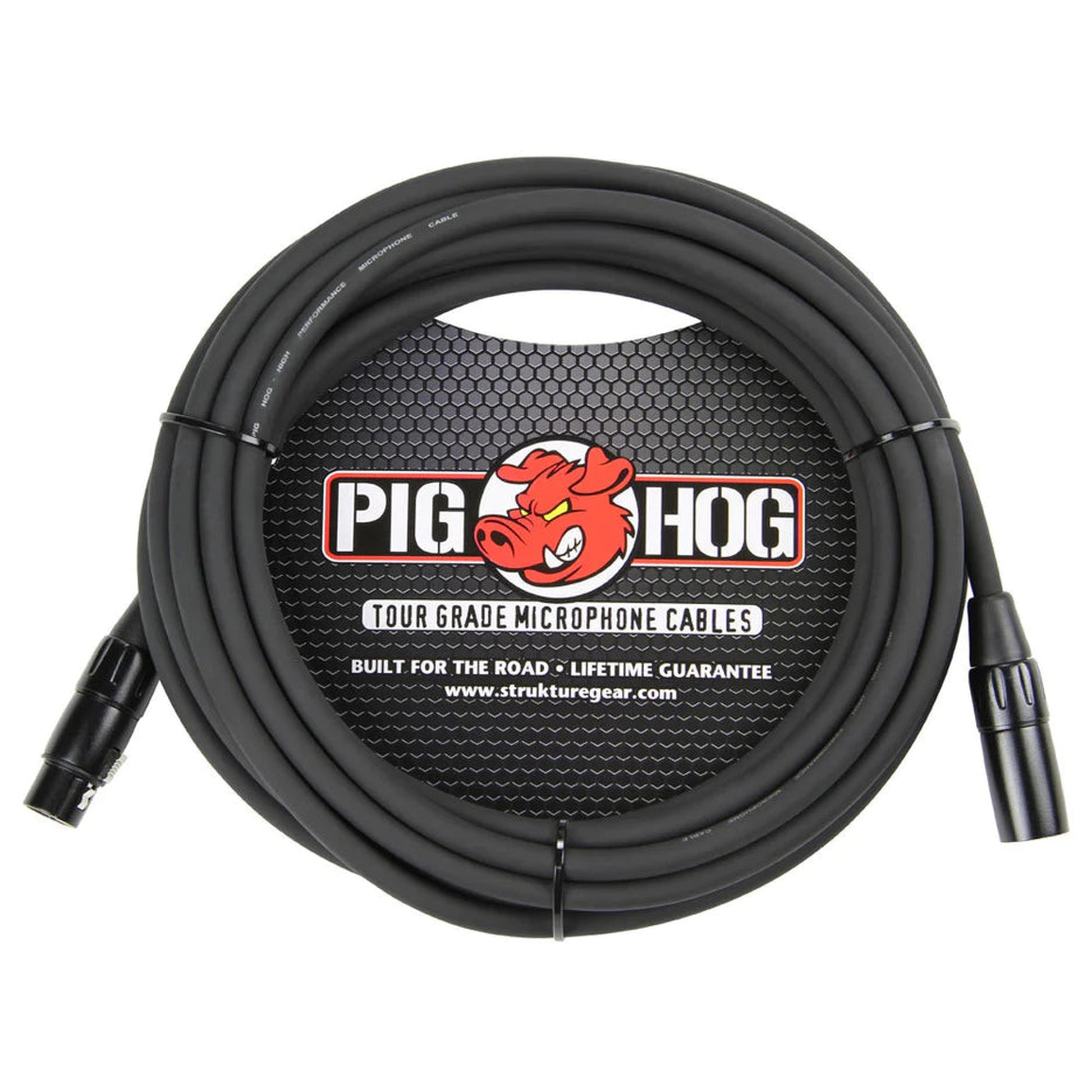 Pig Hog XLR Microphone Cable 6m - Black - Joondalup Music Centre