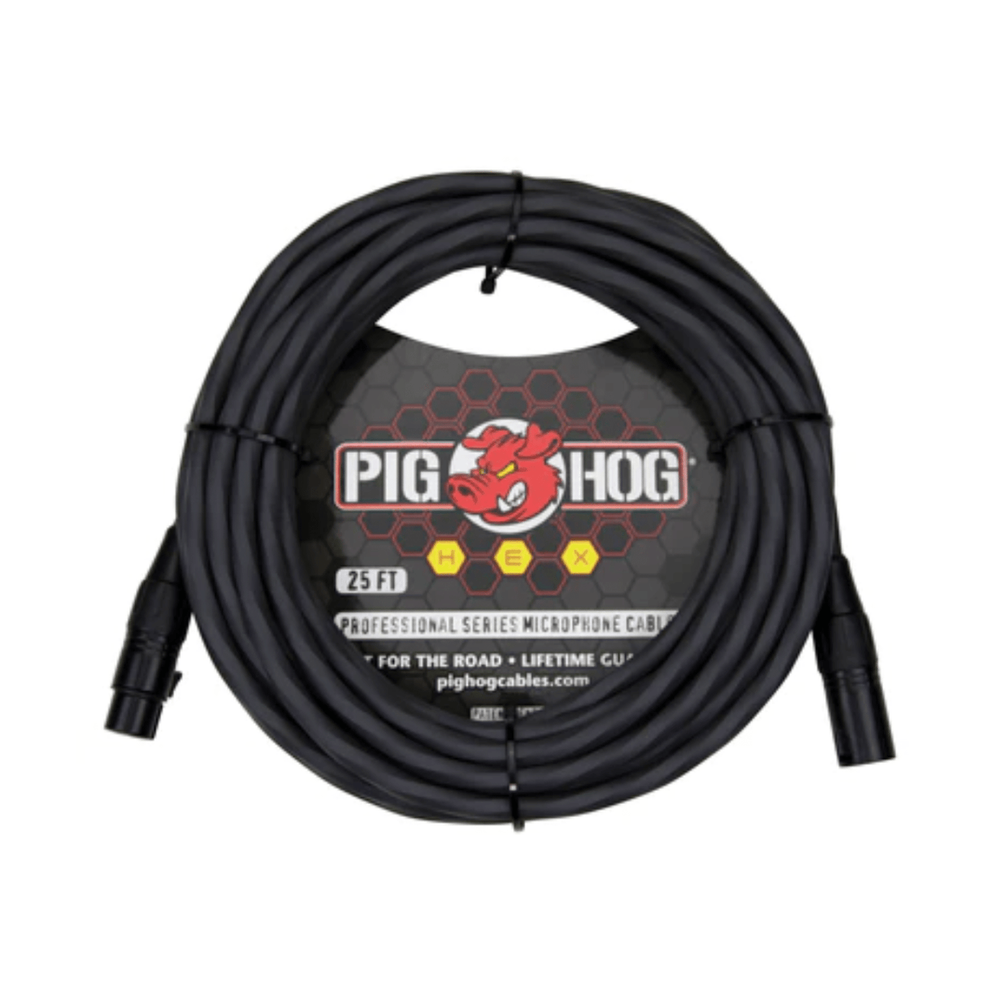 Pig Hog Hex Series XLR Microphone Cable 7.5m - Grey - Joondalup Music Centre