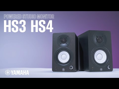 Yamaha HS3 Powered Studio Monitors (Pair) - White video