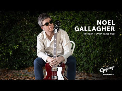 Epiphone Noel Gallagher Riviera Electric Guitar w/ Case - Wine Red