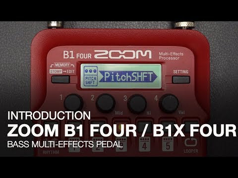 Zoom B1X FOUR Bass Multi-Effects Pedal with Expression Pedal