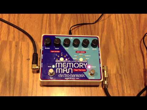 Electro Harmonix EHX Deluxe Memory Man W/Tap Tempo 1100 Effects Pedal