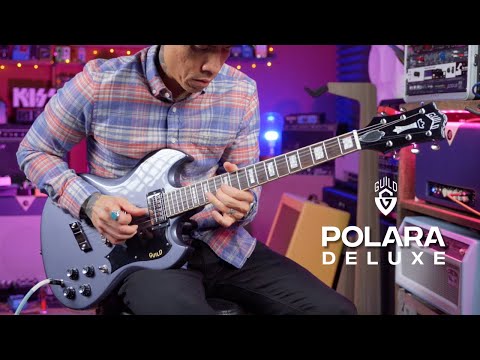 Guild Polara Deluxe Electric Guitar - Cherry Red