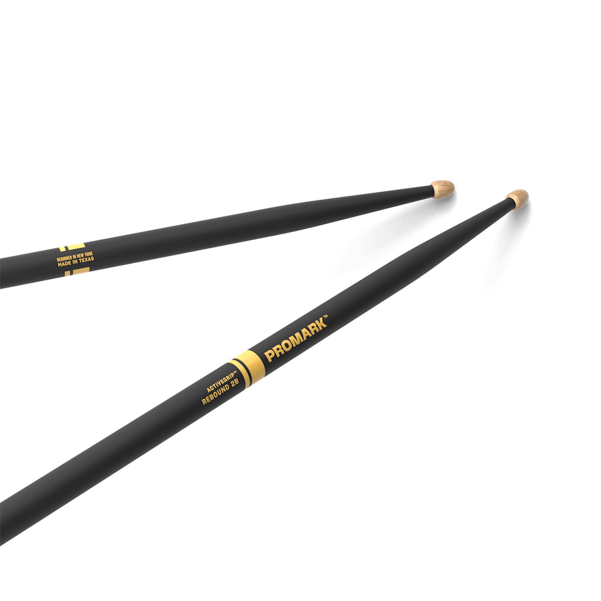 Promark Drum Sticks - Rebound 2B Activegrip Wood Tip-DRUM STICKS, BRUSHES & MALLETS-Joondalup Music Centre