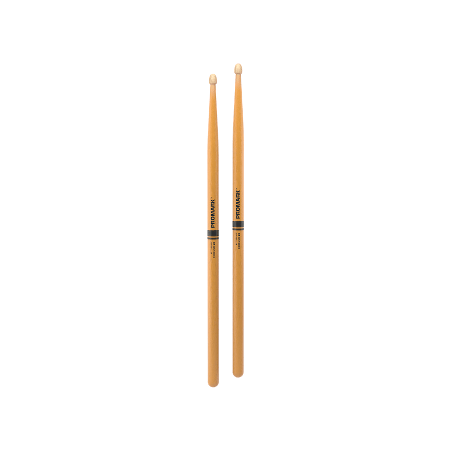 Promark Drum Sticks - Rebound 2B Activegrip Wood Tip - Clear-DRUM STICKS, BRUSHES & MALLETS-Joondalup Music Centre