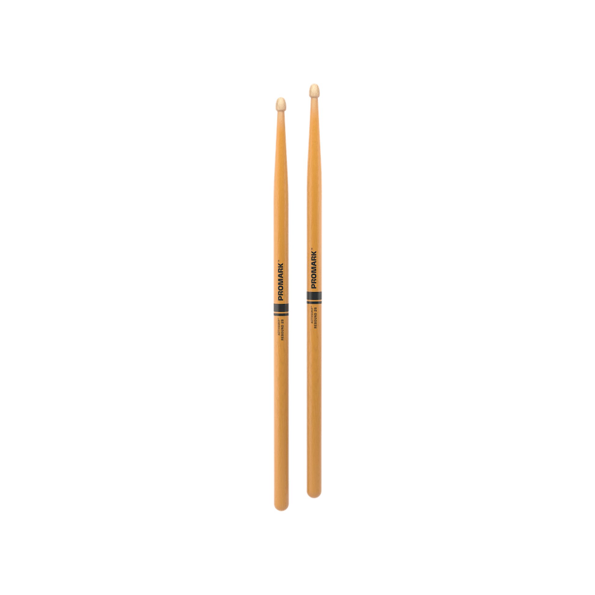 Promark Drum Sticks - Rebound 2B Activegrip Wood Tip - Clear-DRUM STICKS, BRUSHES & MALLETS-Joondalup Music Centre