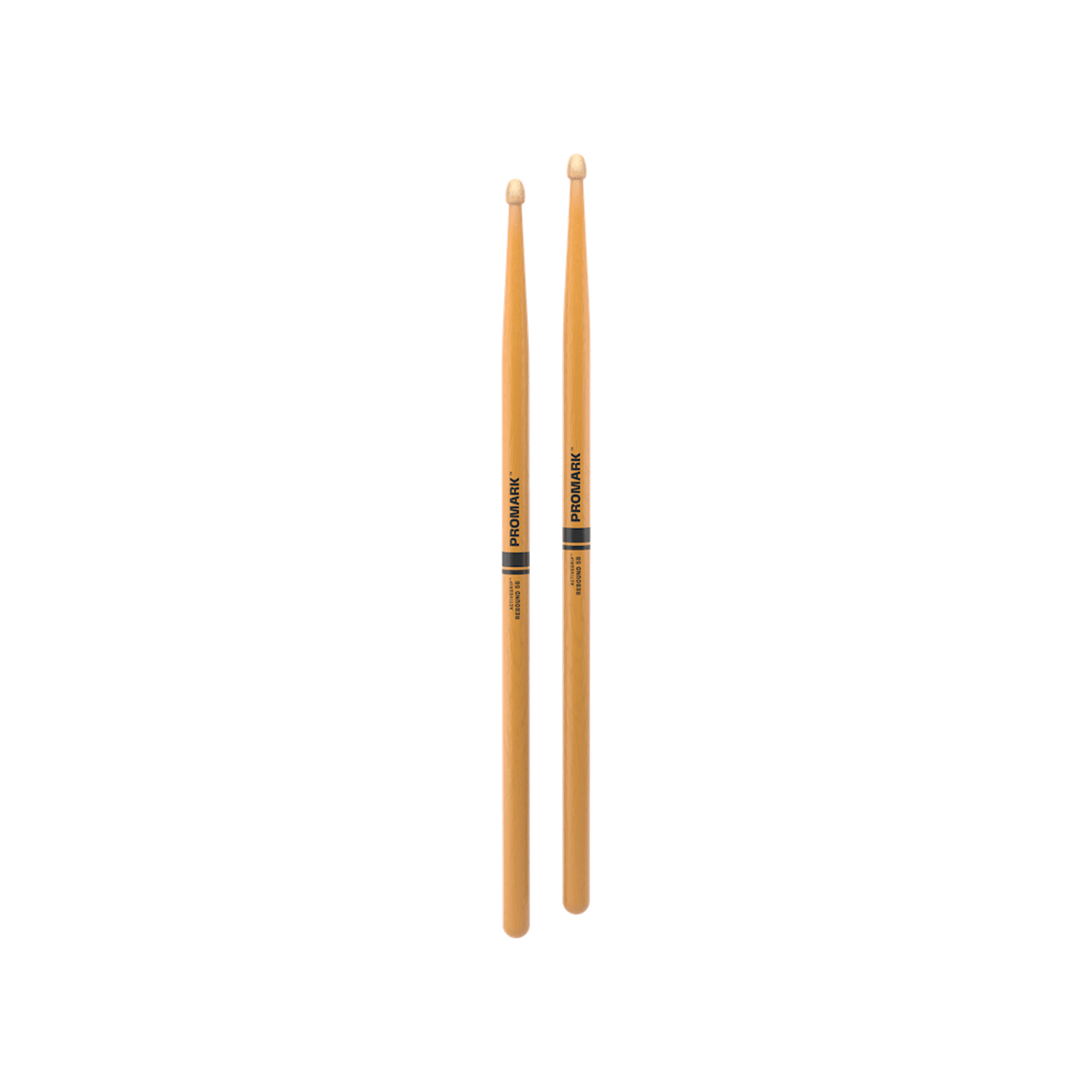 Promark Drum Sticks - Rebound 5B Activegrip Wood Tip - Clear-DRUM STICKS, BRUSHES & MALLETS-Joondalup Music Centre