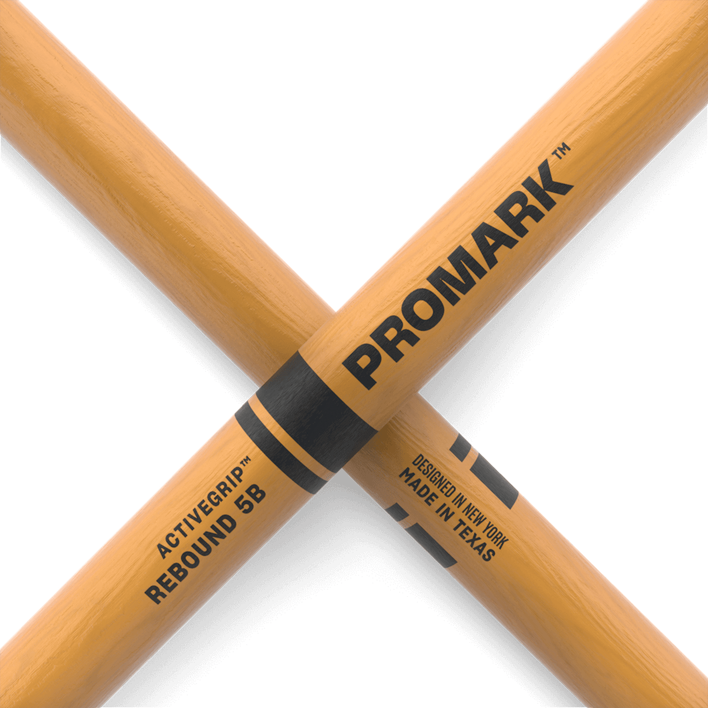 Promark Drum Sticks - Rebound 5B Activegrip Wood Tip - Clear-DRUM STICKS, BRUSHES & MALLETS-Joondalup Music Centre
