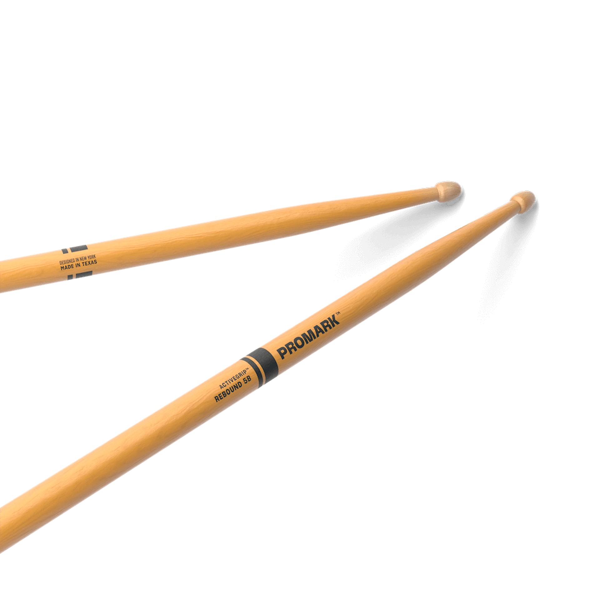 Promark Drum Sticks - Rebound 5B Activegrip Wood Tip - Clear-DRUM STICKS, BRUSHES & MALLETS-Joondalup Music Centre