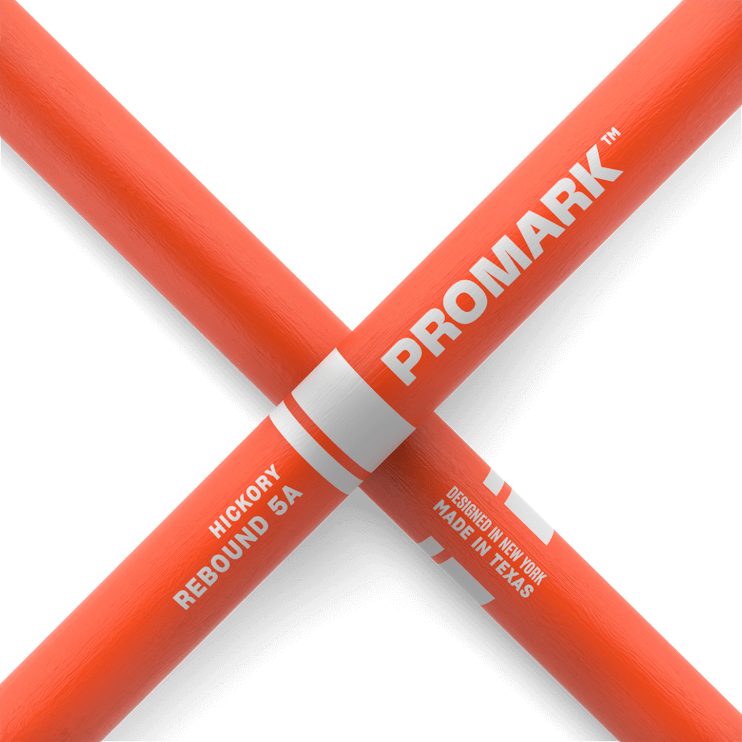 Promark Drum Sticks - Rebound 5A Acorn Wood Tip - Orange