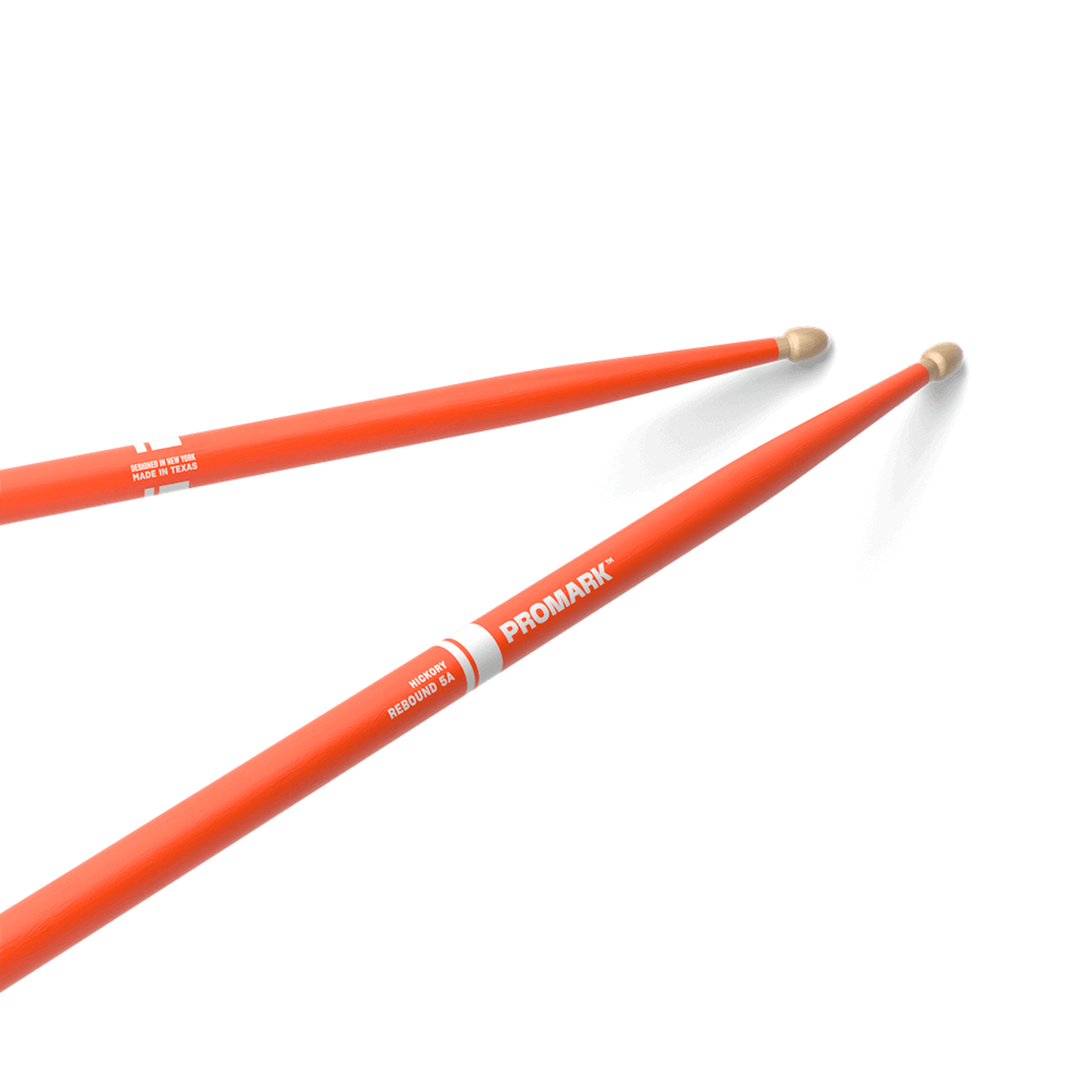 Promark Drum Sticks - Rebound 5A Acorn Wood Tip - Orange