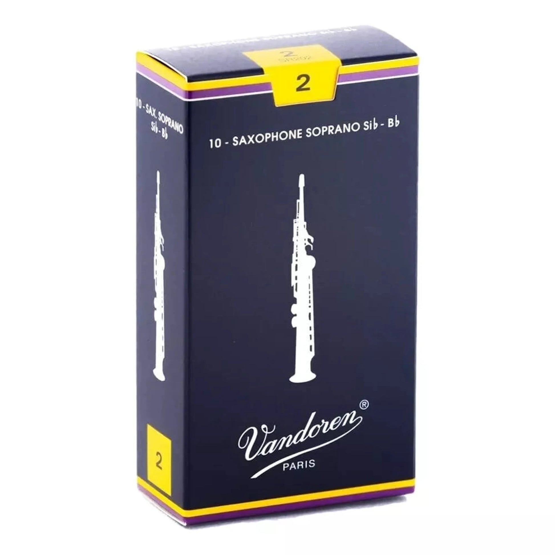 Vandoren Traditional Series Bb Soprano Sax Reeds - Size 2-REEDS-Joondalup Music Centre