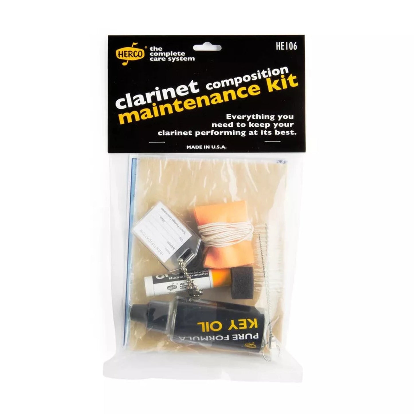 Herco HE106 Clarinet Maintenance Kit-CLARINET-Joondalup Music Centre