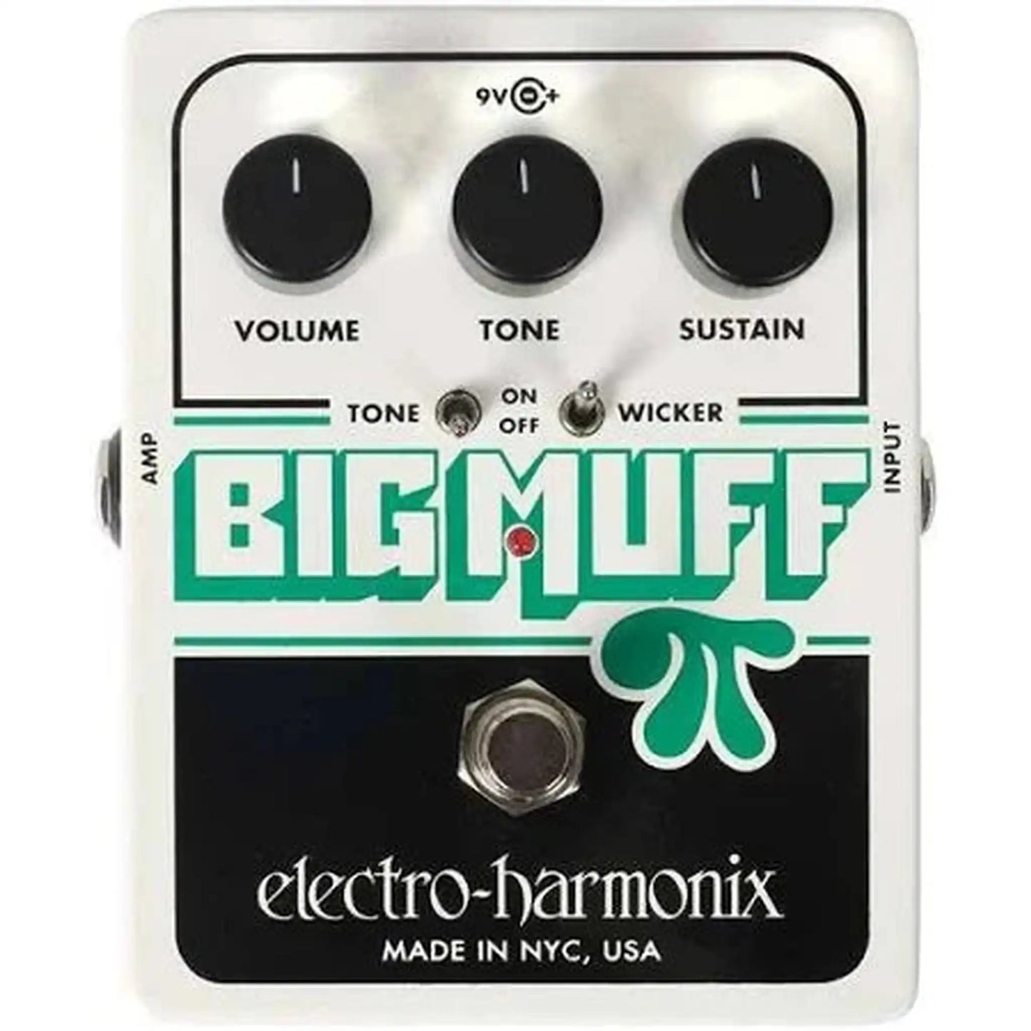Electro Harmonix Big Muff Pi with Tone Wicker Distortion/Sustainer Effects Pedal
