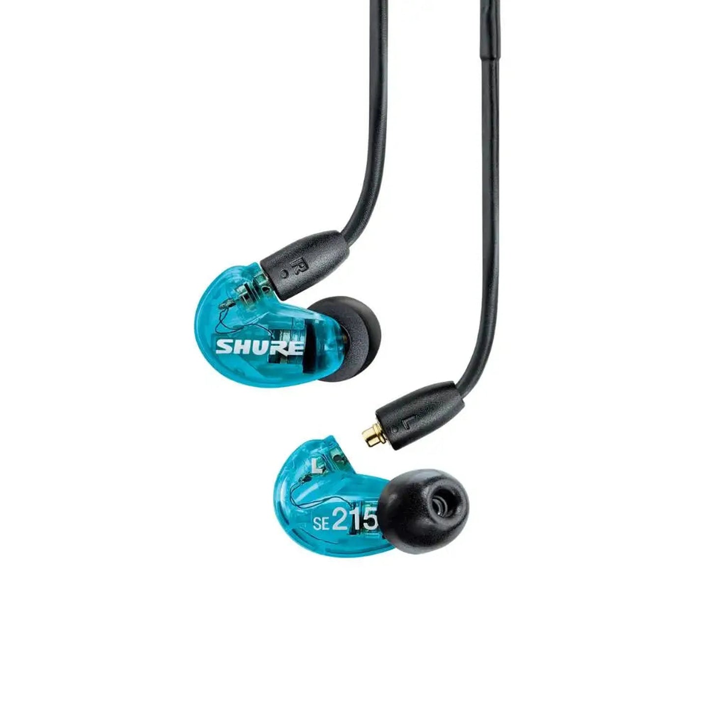Shure SE215SPE In Ear Sound Isolating Earphones Special Edition - Translucent Blue ear buds