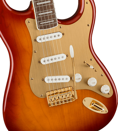 Squier 40th Anniversary Gold Edition Stratocaster Electric Guitar - Sienna Sunburst - Joondalup Music Centre