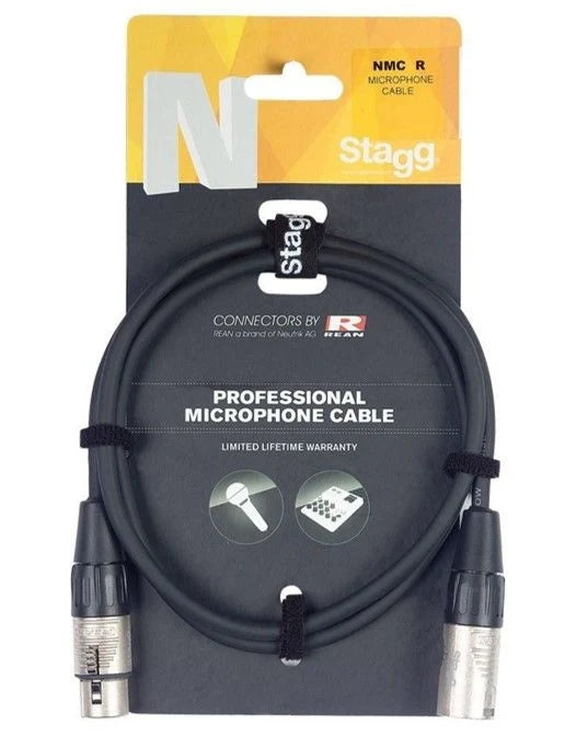 Stagg NMC3R Microphone Cable - 3 Metre