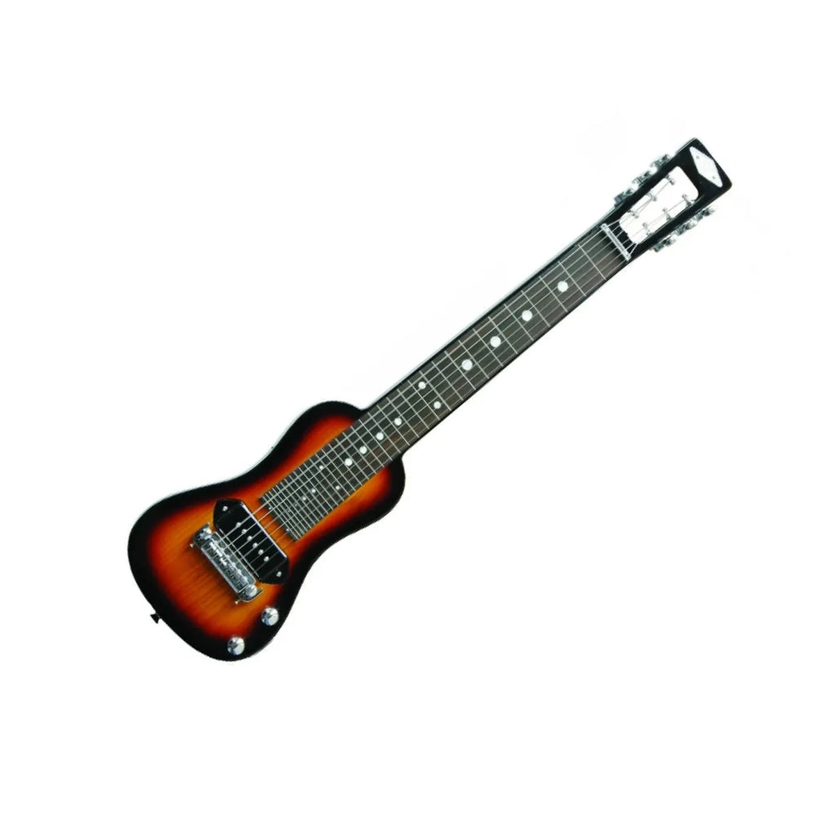 SX Ash Series 6 String Lap Steel W/Deluxe Gig Bag & Adjustable Steel Legs - 3 Tone Sunburst