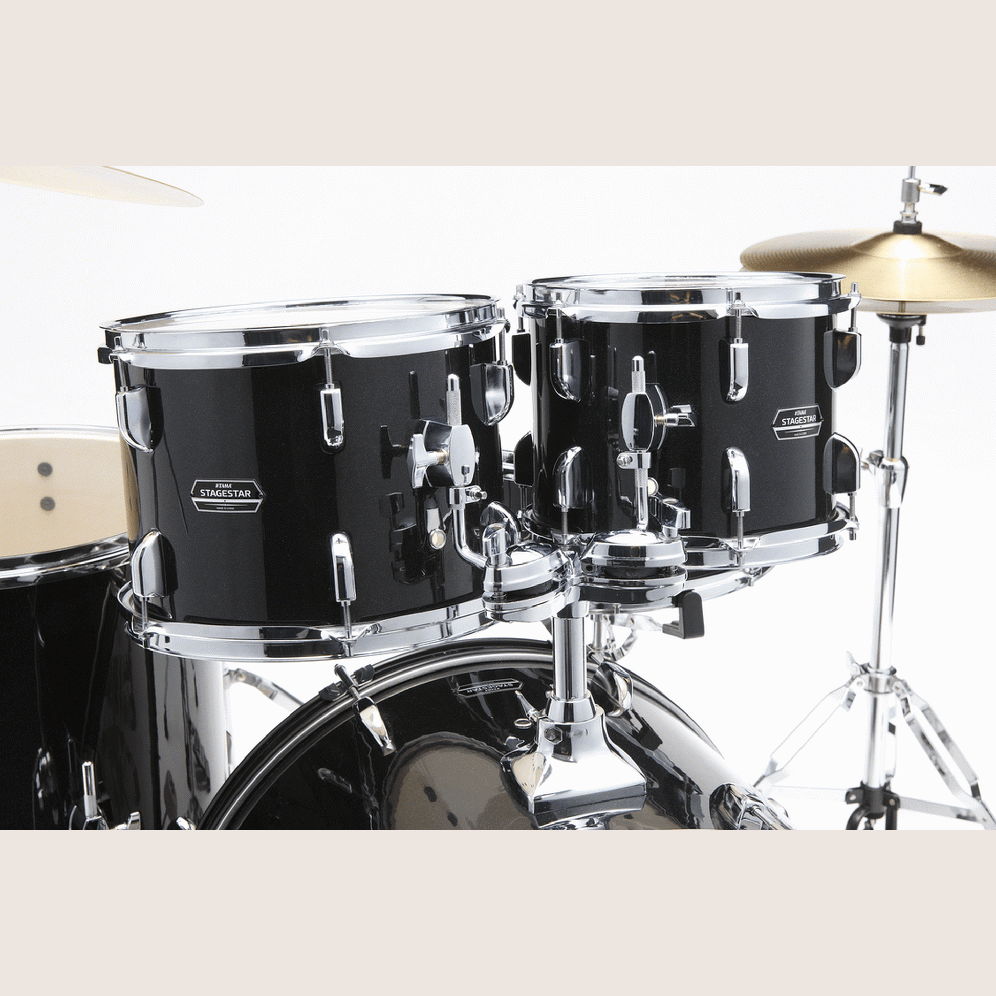 TAMA STAGESTAR 5PC DRUMKIT W/ CYMBALS - BLACK (SG52KH5C) - Joondalup Music Centre