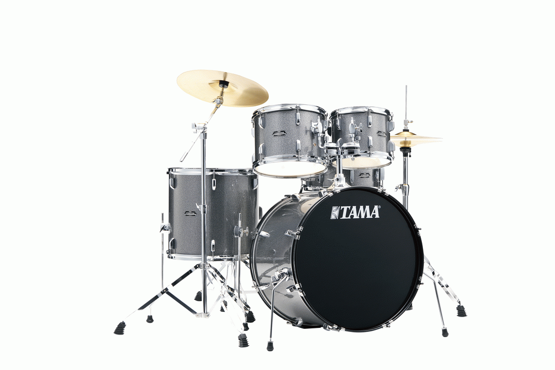 TAMA STAGESTAR 5PC DRUM KIT W/ CYMBALS - COSMIC SILVER SPARKLE (ST52HC) - Joondalup Music Centre