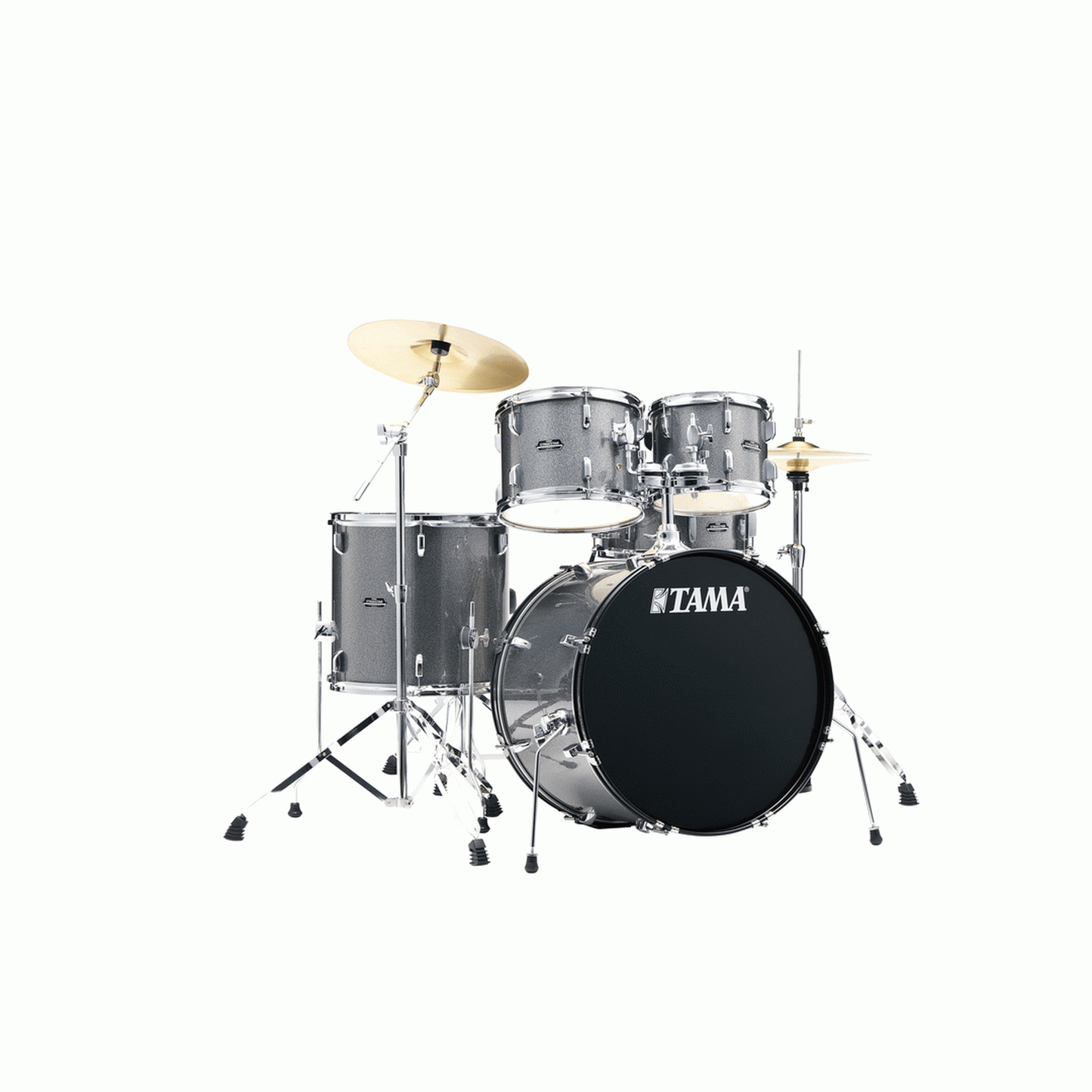 TAMA STAGESTAR 5PC DRUM KIT W/ CYMBALS - COSMIC SILVER SPARKLE (ST52HC) - Joondalup Music Centre