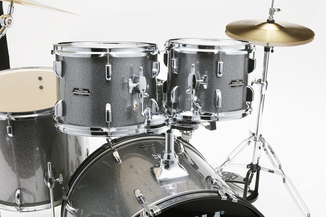 TAMA STAGESTAR 5PC DRUM KIT W/ CYMBALS - COSMIC SILVER SPARKLE (ST52HC) - Joondalup Music Centre