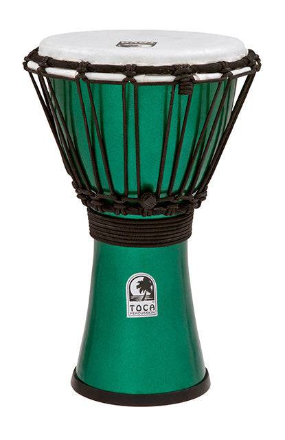 TOCA FREESTYLE COLOURSOUND SERIES 7IN DJEMBE - GREEN - Joondalup Music Centre