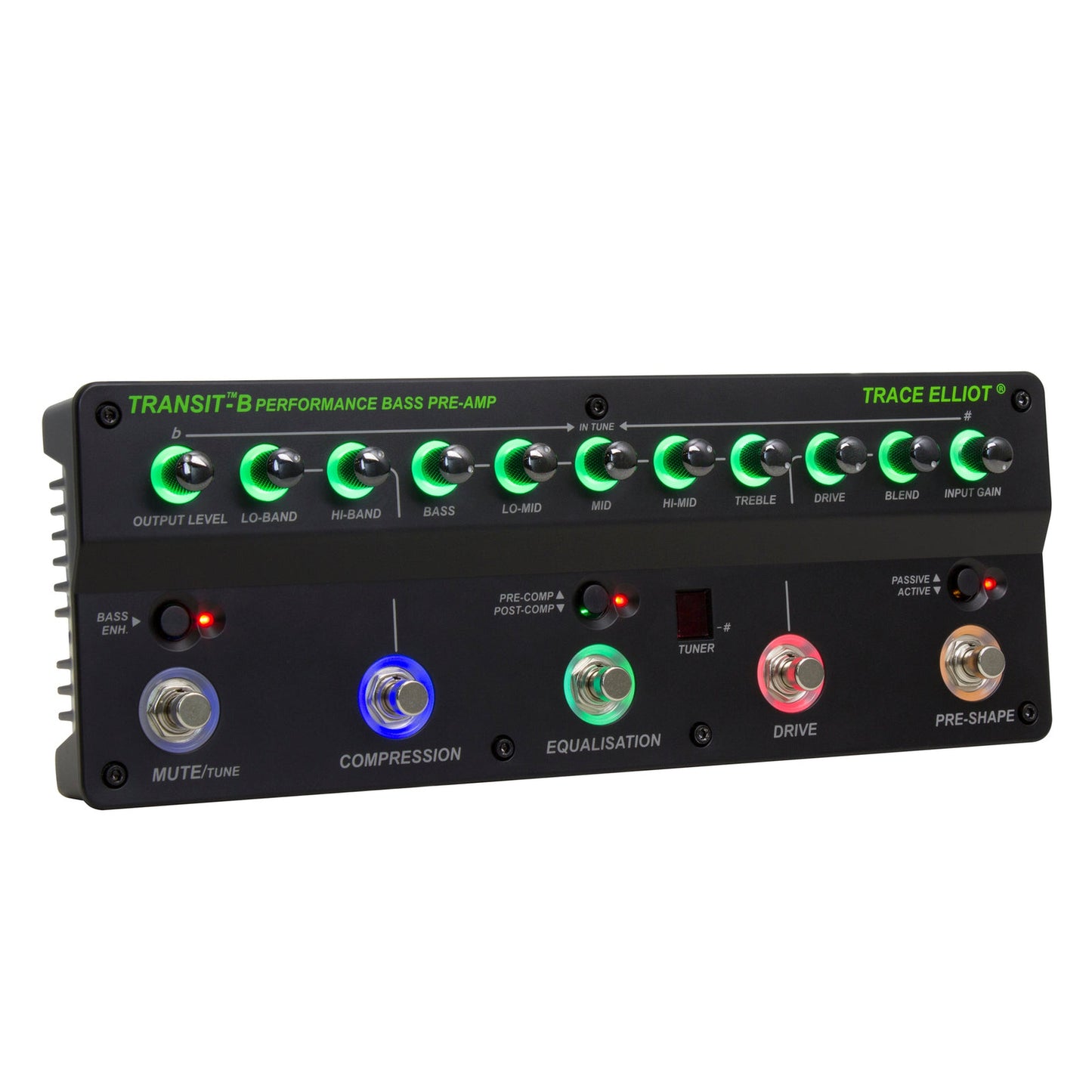 TRACE ELLIOT TRANSIT SERIES TRANSIT B BASS PREAMP WITH EFFECTS PEDAL - Joondalup Music Centre