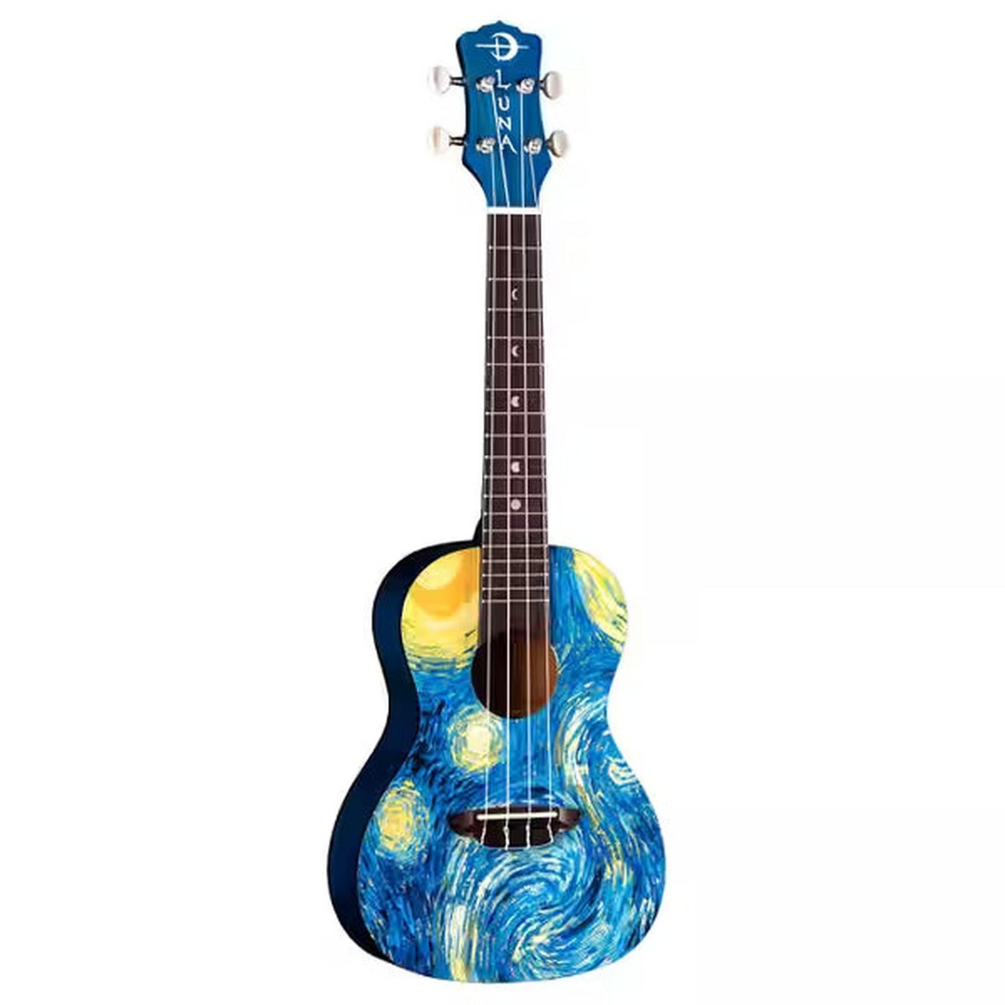 Luna UKESTRC Starry Night Concert Ukulele  W/Gigbag