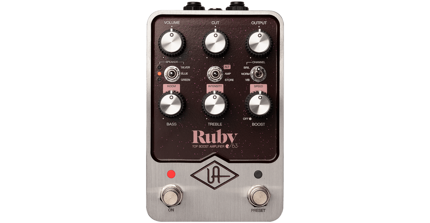Universal Audio Effects Ruby Top Boost Amplifier Pedal - Joondalup Music Centre