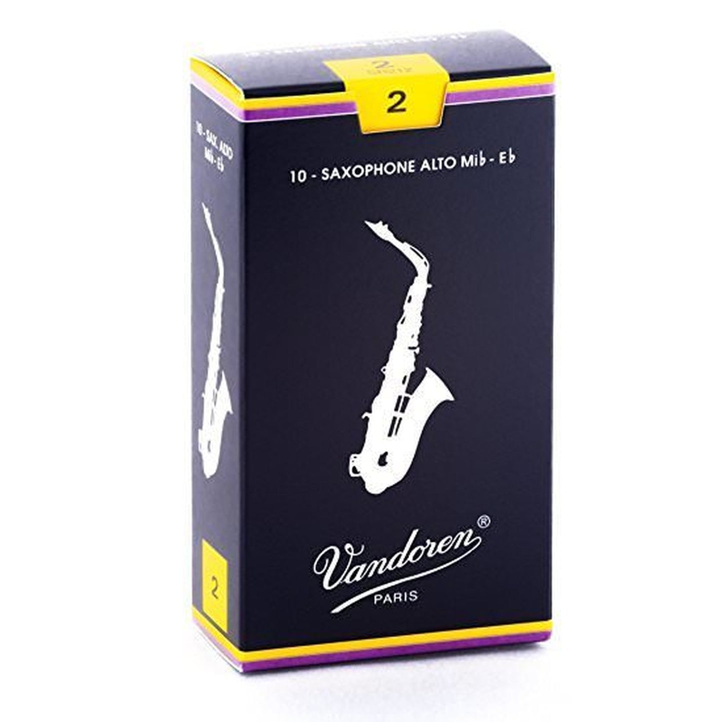 Vandoren Traditional Reeds - Alto Saxophone Size 2 - 10 Pack - Joondalup Music Centre