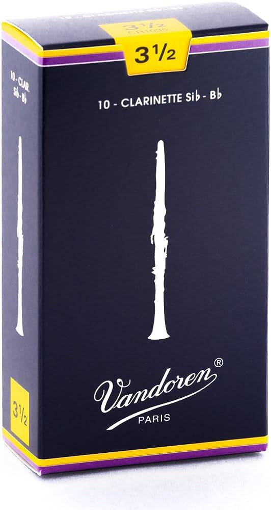 Vandoren Traditional Reeds - Clarinet Size 3.5 - 10 Pack - Joondalup Music Centre