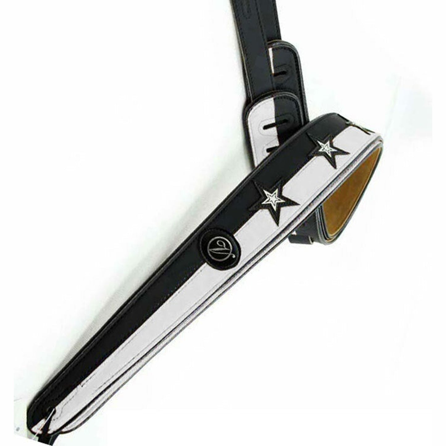 Vorson White Star Guitar Strap Black/ White - Joondalup Music Centre