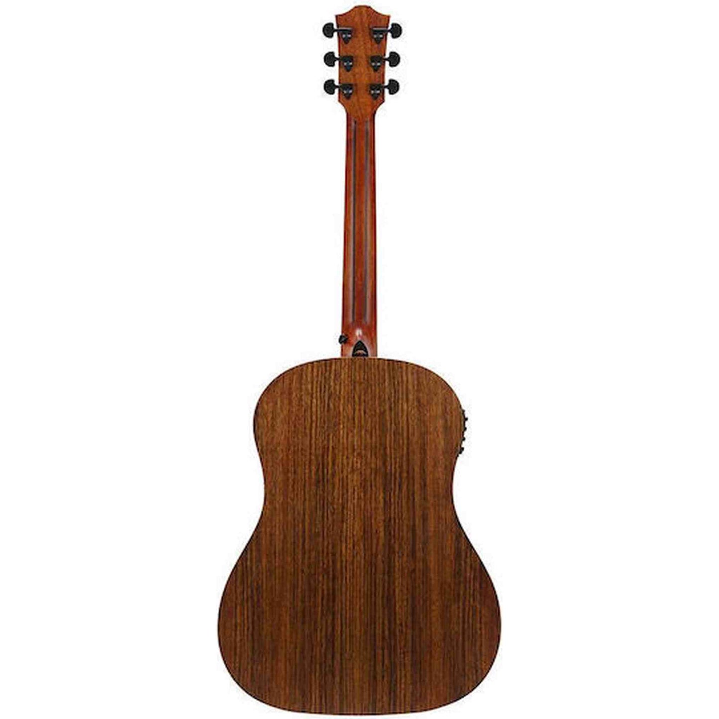 Bromo BAT9MEBK Tohoma Series Round Shoulder Dreadnought Acoustic Guitar - Black