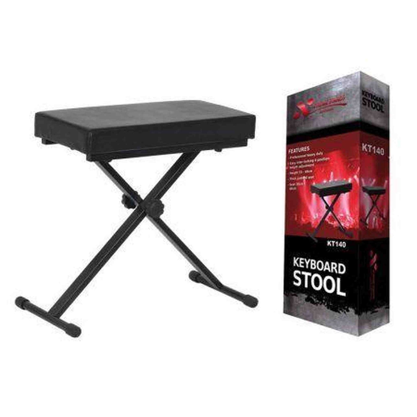 Xtreme KT140 Heavy Duty Keyboard Stool - Black